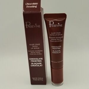 Pagevine Glaze Craze Tinted Lip Serum - Chocolate Frosting (Brown)